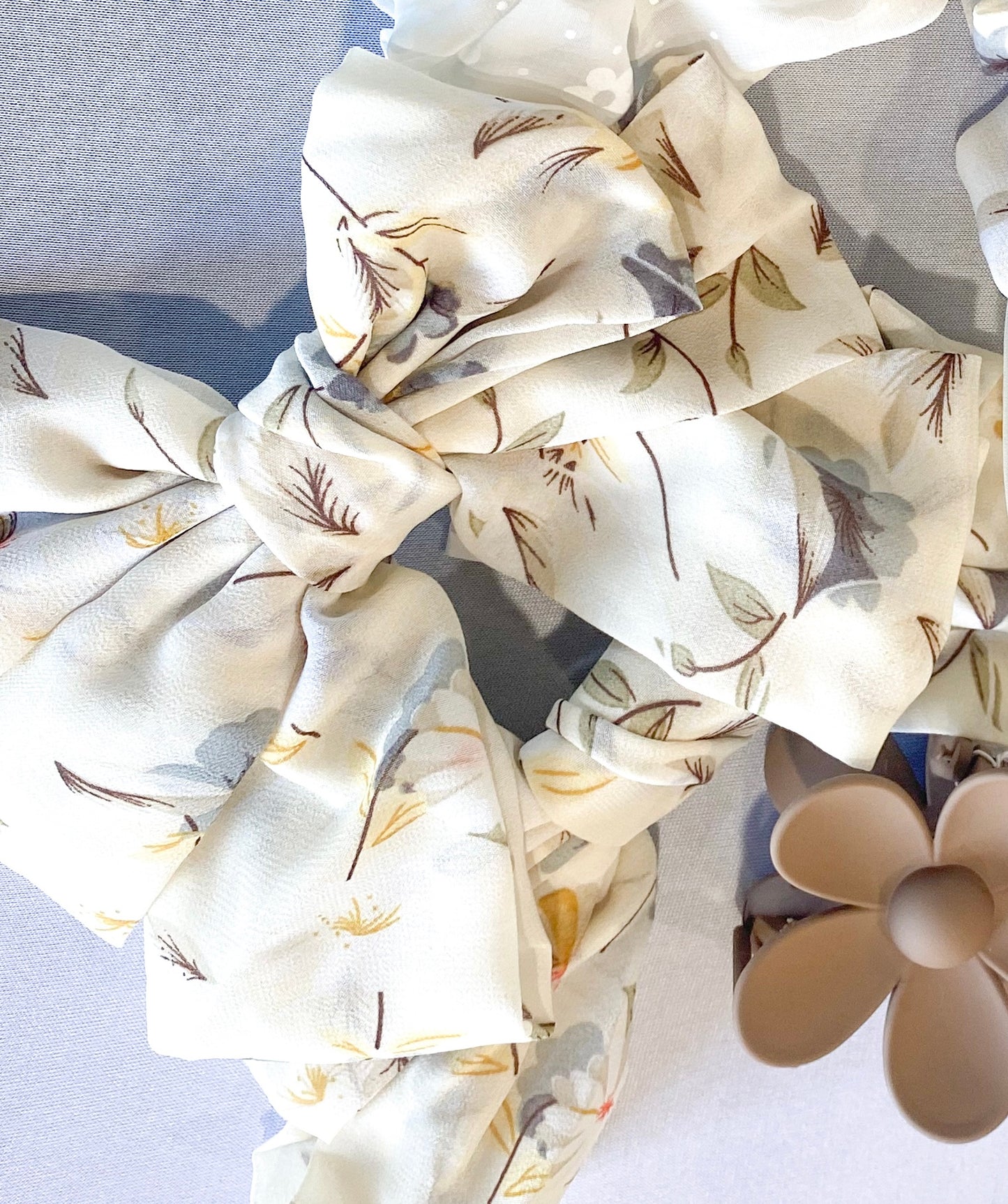 Wild Flowers Hair Bow Clip