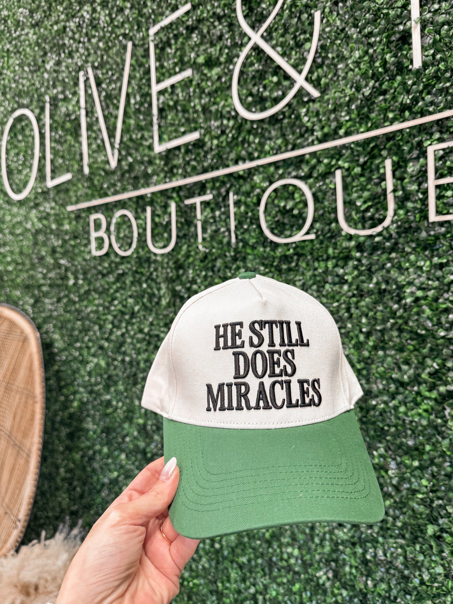 HE STILL DOES MIRACLES Trucker Hat