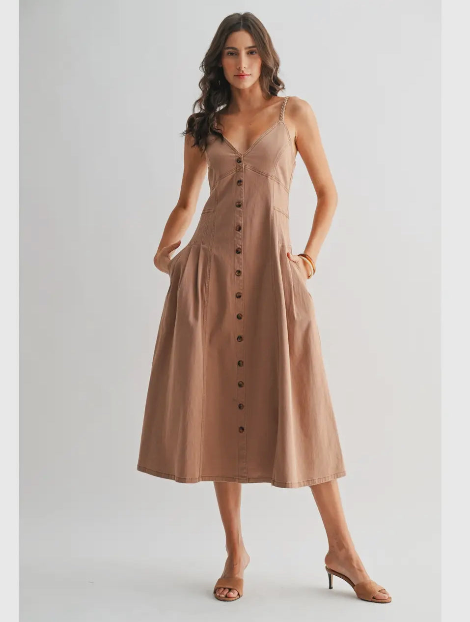 Driftwood Midi Denim Dress