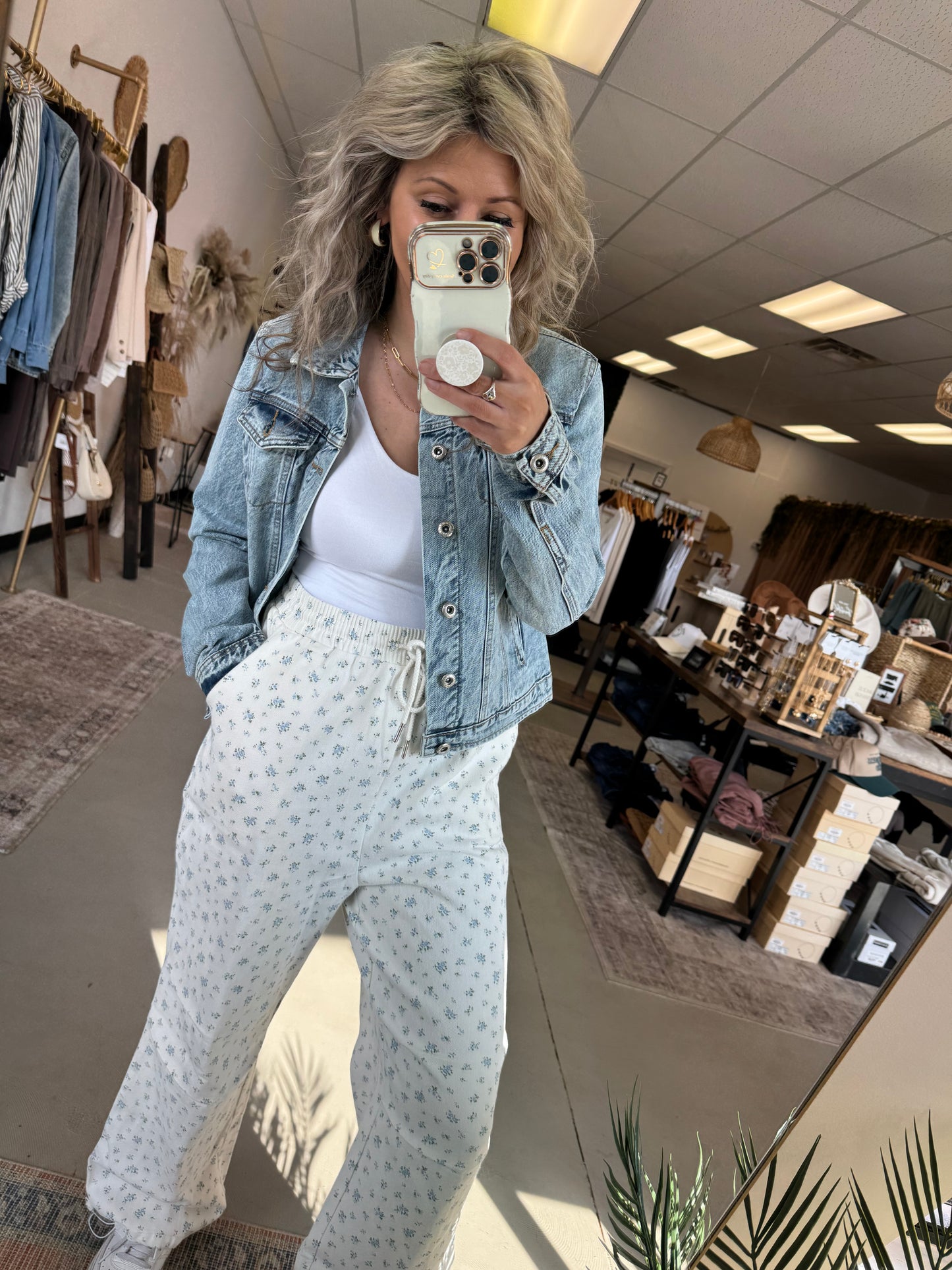 Floral Drawstring Pants