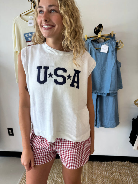 USA Lightweight Sweater Tank