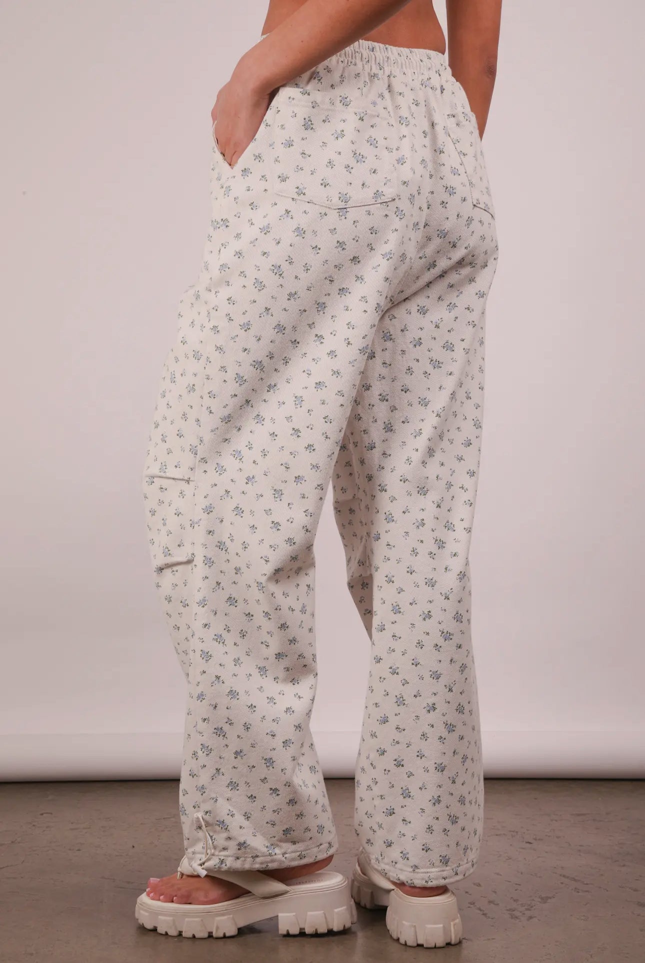 Floral Drawstring Pants