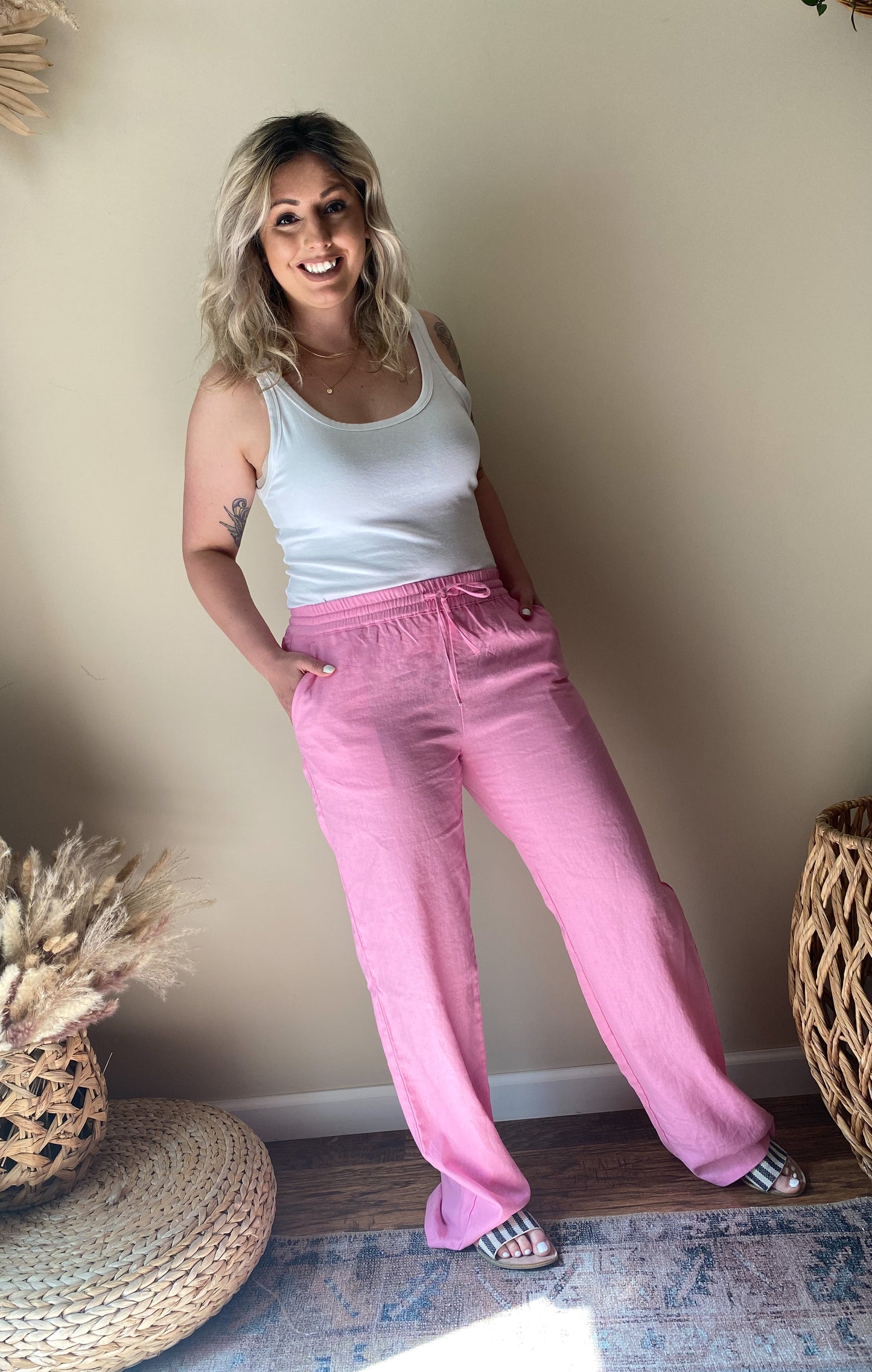 Follow Your Dreams Linen Pants
