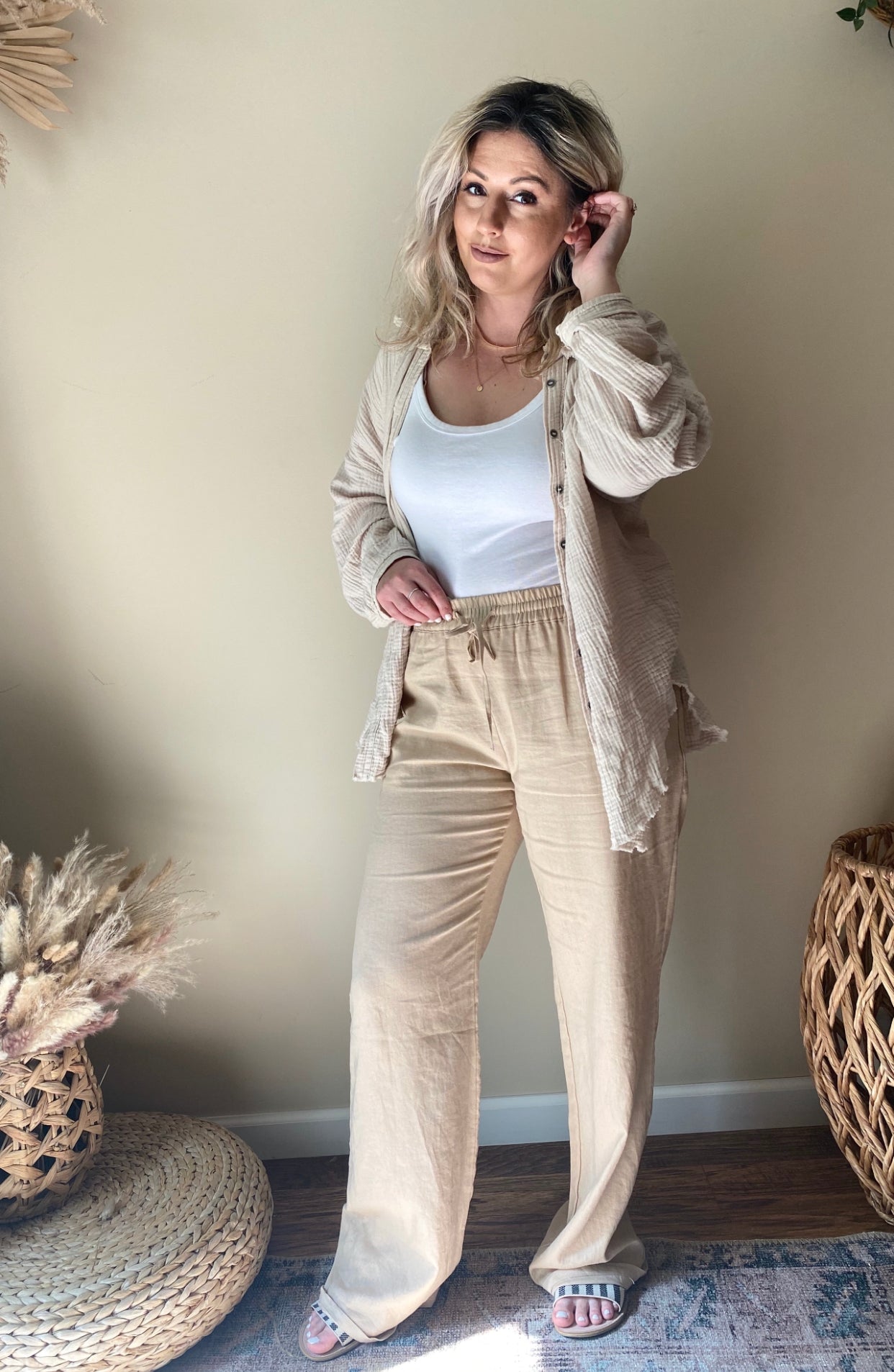 Follow Your Dreams Linen Pants