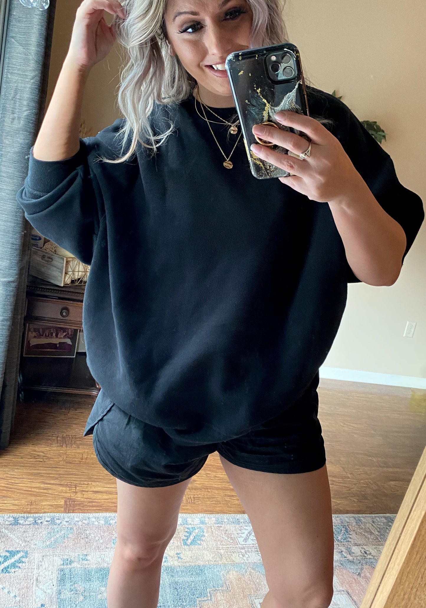 Oversized Crew Neck Sweatshirt