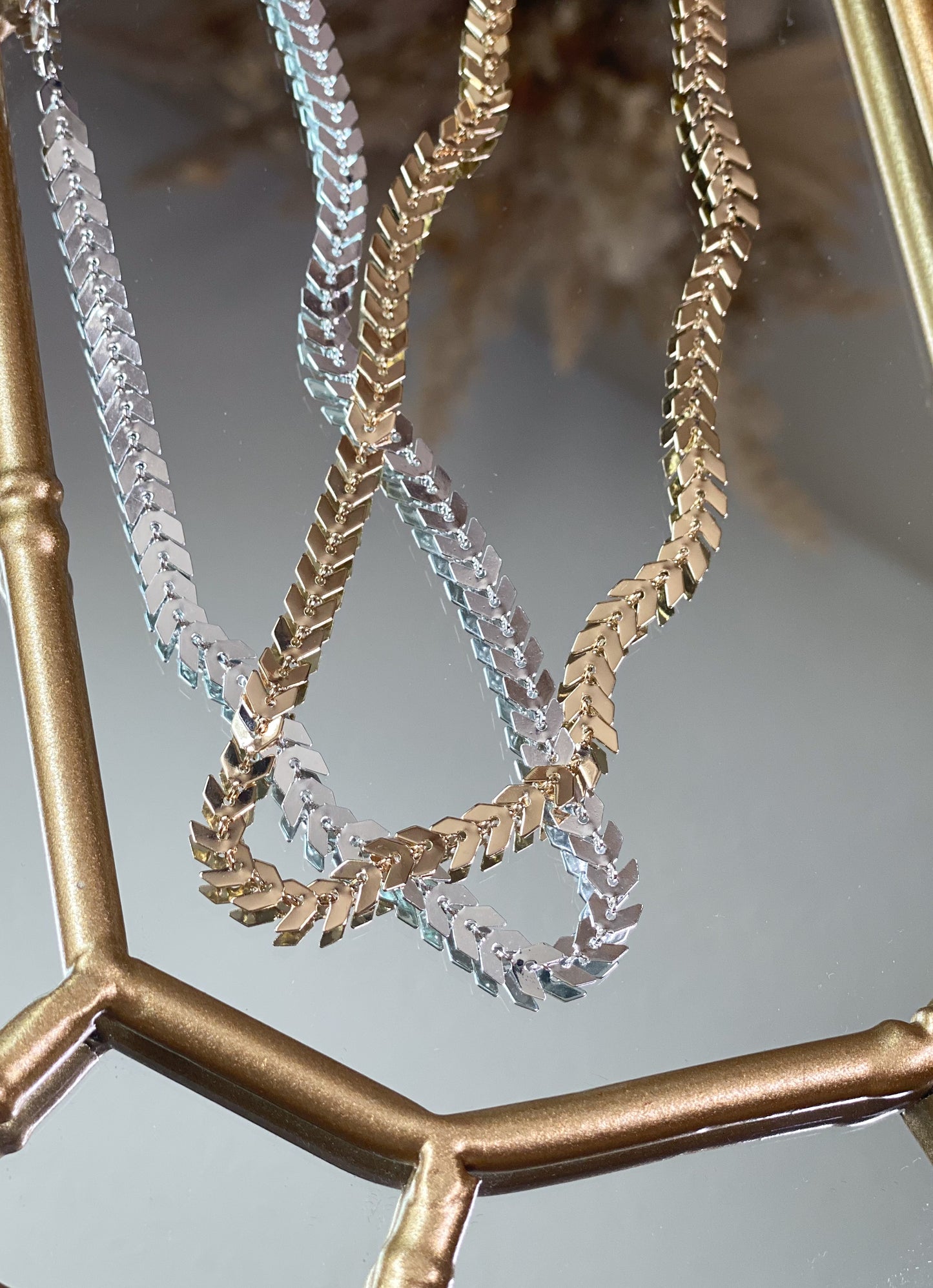 Chevron Chain Choker