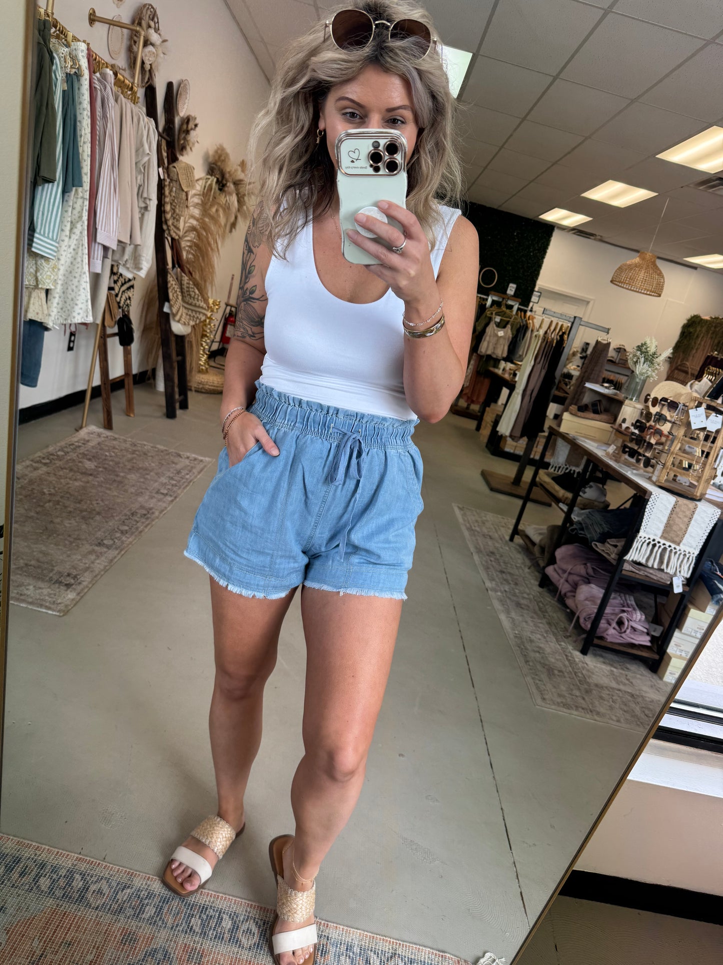 Cloud Washed Shorts