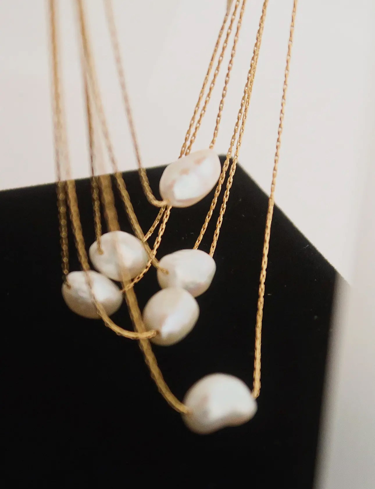 Non-Tarnish Natural Pearl Necklace