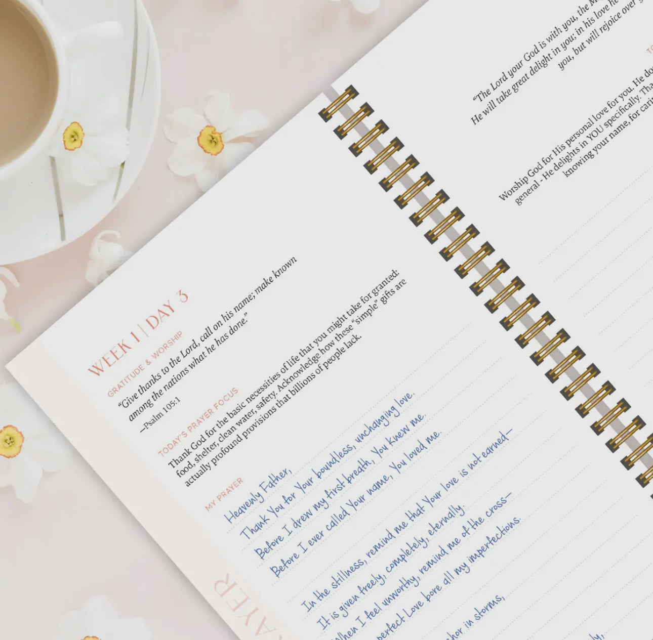 A Year In Prayer Spiral Bible