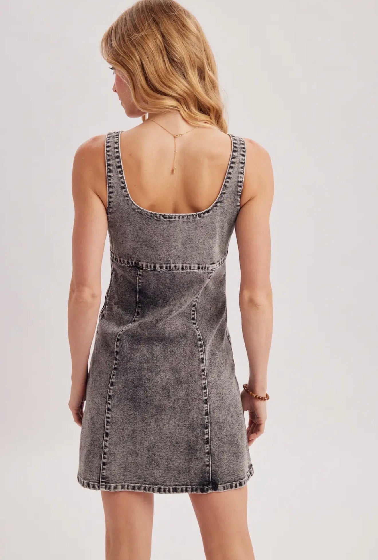 Off The Record Denim Dress