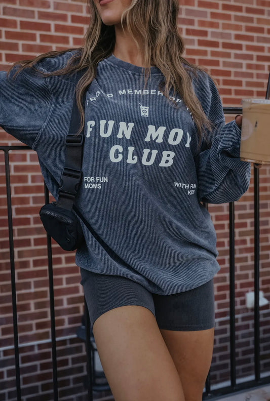 Fun Mom Club Corded Sweatshirt